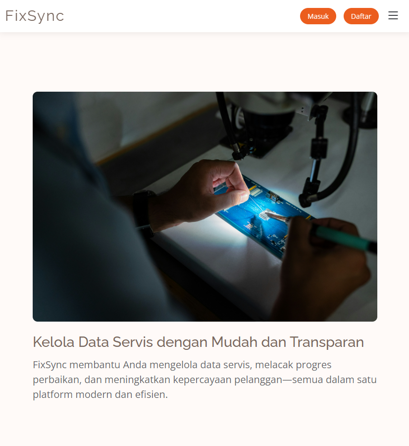 FixSync, Service Management